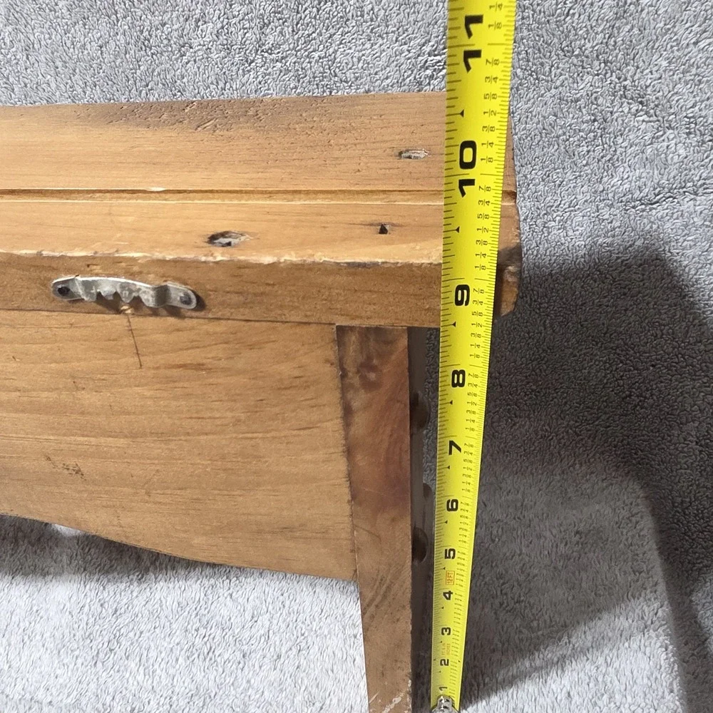 Vintage Wood Country Heart Cutout Shelf w/dowel Cottagecore Grannycore